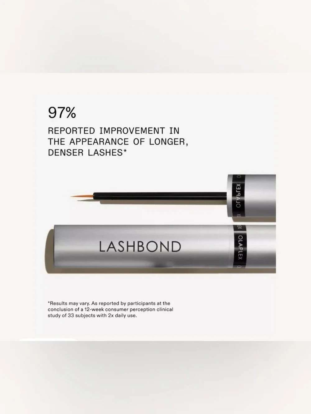 NEW & UNOPENED OLAPLEX Lashbond Building Serum Eyelash Enhancer